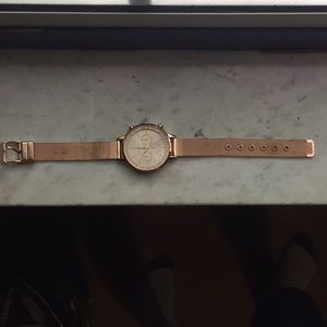 Rose gold watch